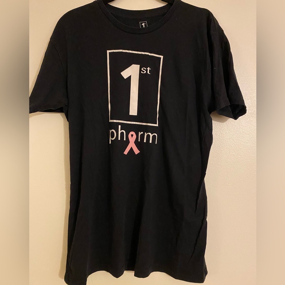 1st Phorm Logo T-Shirt with Pink Ribbon